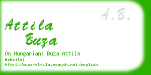 attila buza business card